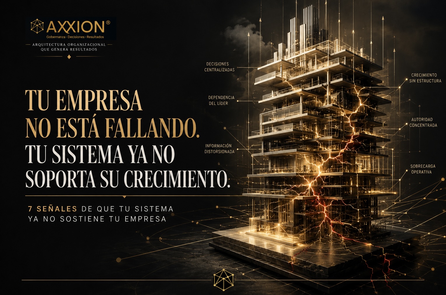 Tu empresa no está fallando. Tu sistema ya no soporta su crecimiento: 7 señales de que tu sistema ya no sostiene tu empresa.