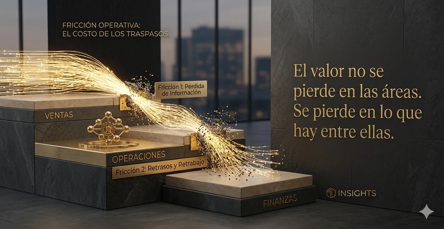 Fricción operativa en empresas en crecimiento